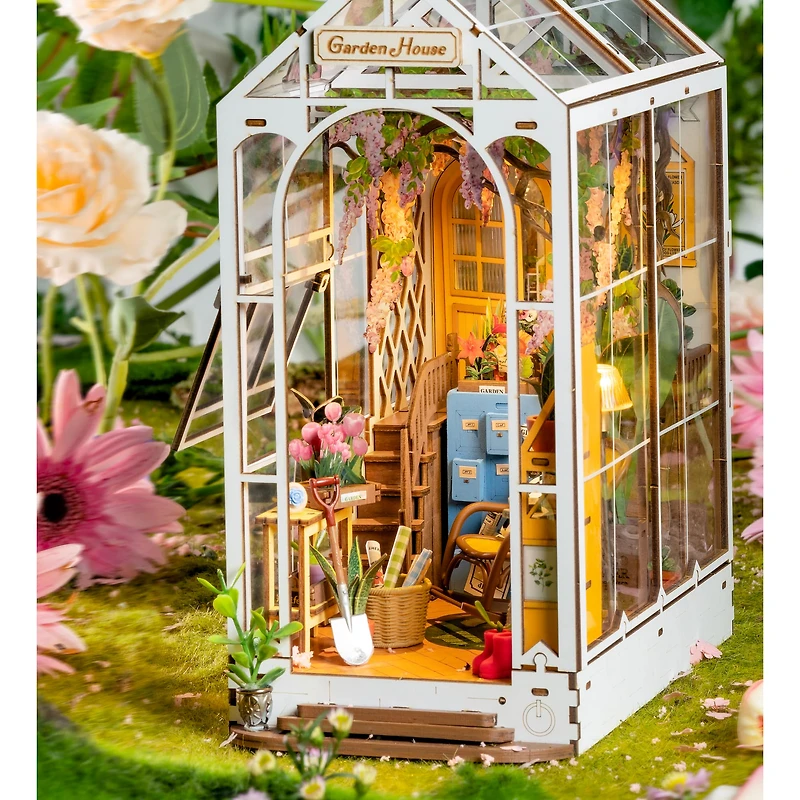 Rolife® Garden House DIY Book Nook Shelf Insert Kit