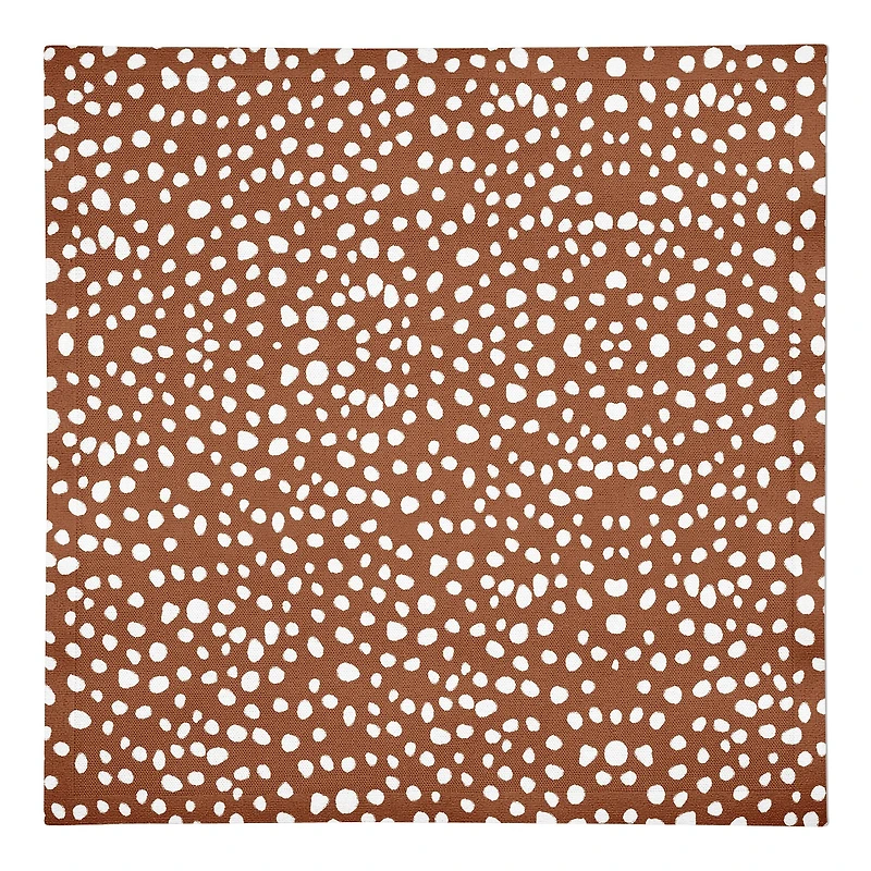 Teracotta Spots 10" x 10"  Cotton Twill Napkin