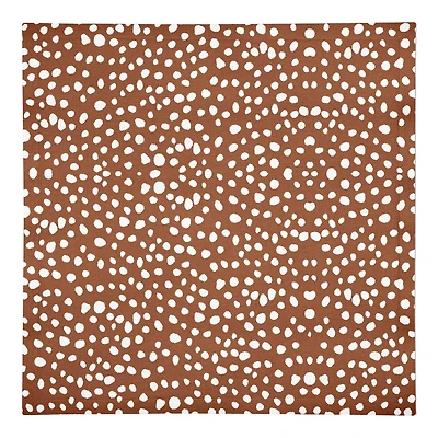 Teracotta Spots 10" x 10"  Cotton Twill Napkin
