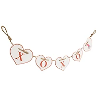32" Valentine's Day Hearts "XOXO" Metal Banner