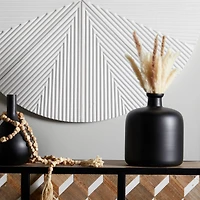 The Novogratz Black Glass Vase 10" x 10" x 12"