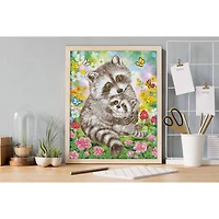Diamond Dotz® Sweet Raccoons Diamond Painting Kit