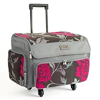 Everything Mary Gray & Red Floral Rolling Tote