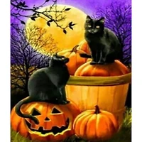 Sparkly Selections Halloween Cats Diamond Painting Kit