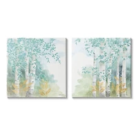 Stupell Industries Birch Tree Forest Canvas Wall Art Set