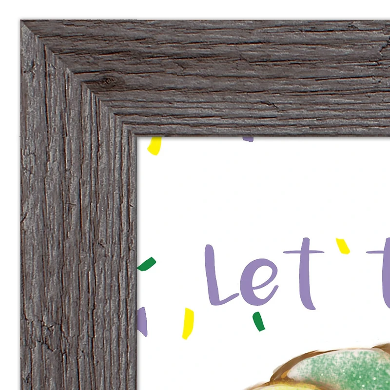 Let Them Eat Cake Western Gray Framed Print