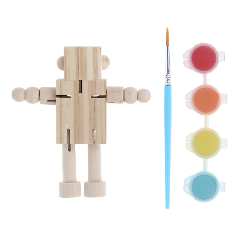 3D Robot Wood Figure by Creatology™
