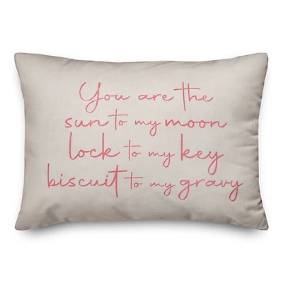 The Sun to my Moon 20" x 14" Indoor / Outdoor Pillow