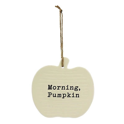 5.5" Morning Pumpkin Ceramic Wall Décor by Ashland®