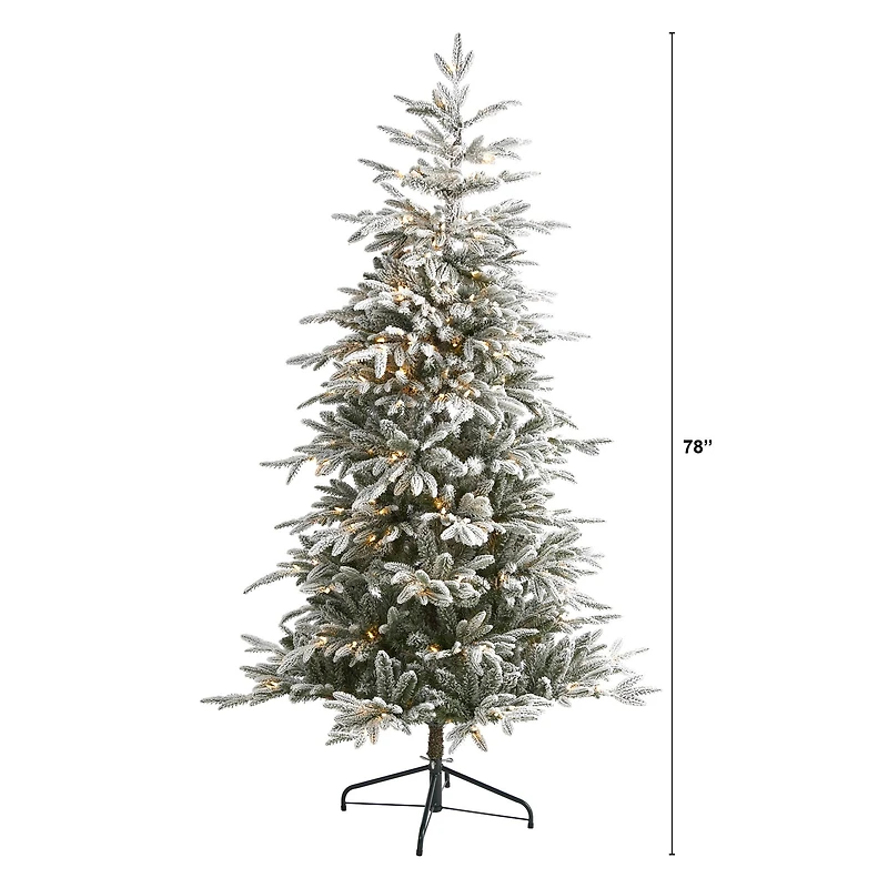 6.5ft. Pre-Lit Manchester Spruce Artificial Christmas Tree, Clear Lights