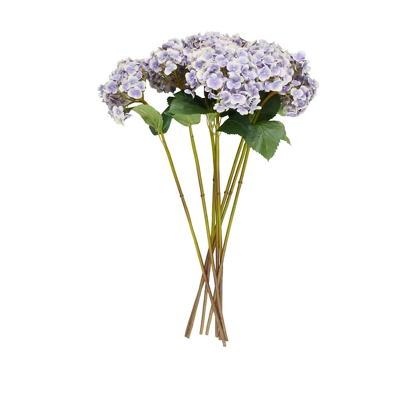 32" Purple Hydrangea Artificial Flower Stem, 8ct.