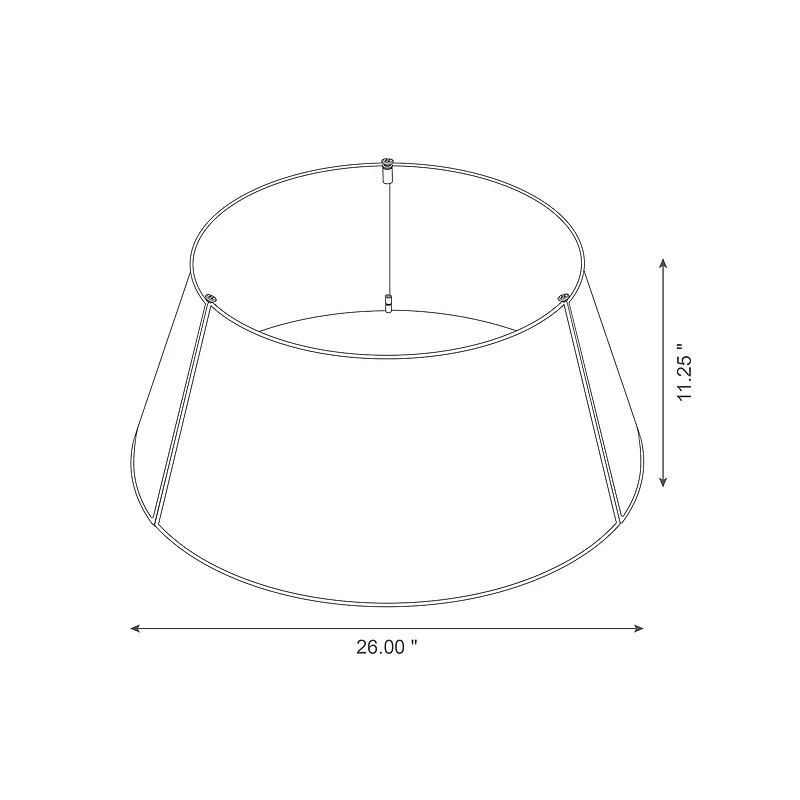 Glitzhome® 26" Metal Tree Collar