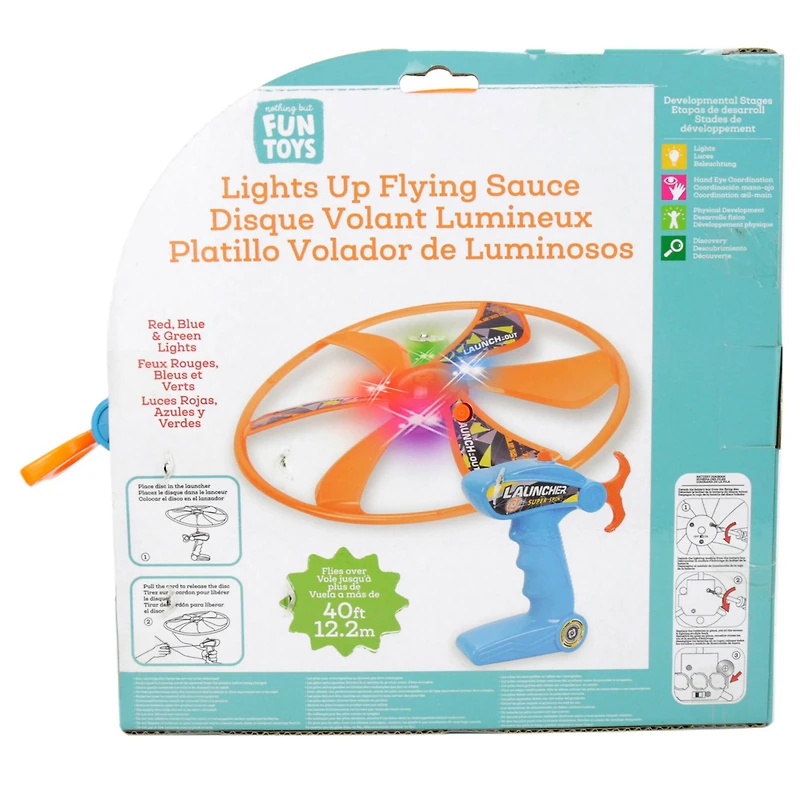 Nothing But Fun Toys Light Up LED Flying Saucer