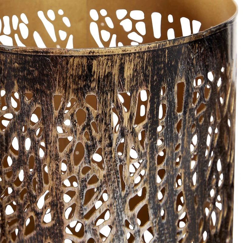 Set of 3 Metal Eclectic Lantern, 6", 9