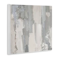 Stupell Industries Grey Brushed Abstract Arrangement Wall Plaque Art