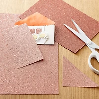 Rose Gold Glitter Cardstock Paper by Recollections™, 8.5" x 11"