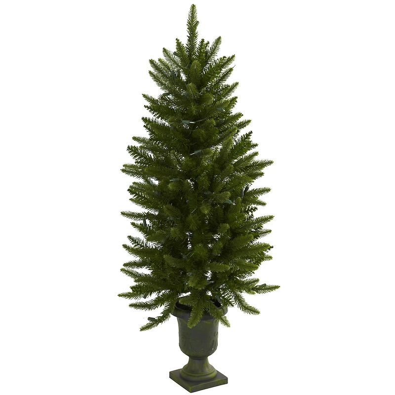 4ft. Pre-Lit Artificial Christmas Tree, Clear LED Lights
