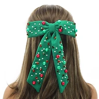 Beaded Hair Bow Clip by Celebrate It