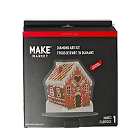 8" x 7.75" Gingerbread Diamond Art Table Topper Kit by Make Market®