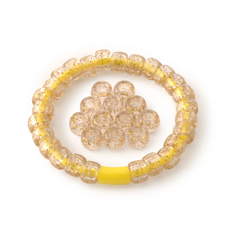 9mm Glitter Pony Beads by Creatology