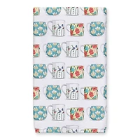 Stacked Floral Mugs Hand Towel Set
