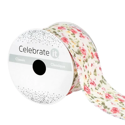 12 Pack: 2.5" x 3yd. Sheer Wired Ribbon by Celebrate It™ Classic