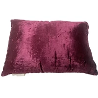 12" x 18" Cranberry Christmas Trees Velvet Lumbar Pillow by Ashland®