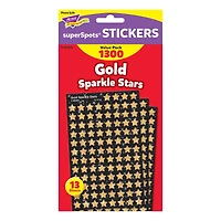 Trend Enterprises® superShapes Gold Sparkle Stars, 3 Packs of 1,300