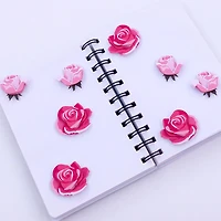Pink Rose Floral Dimensional Stickers by Recollections™