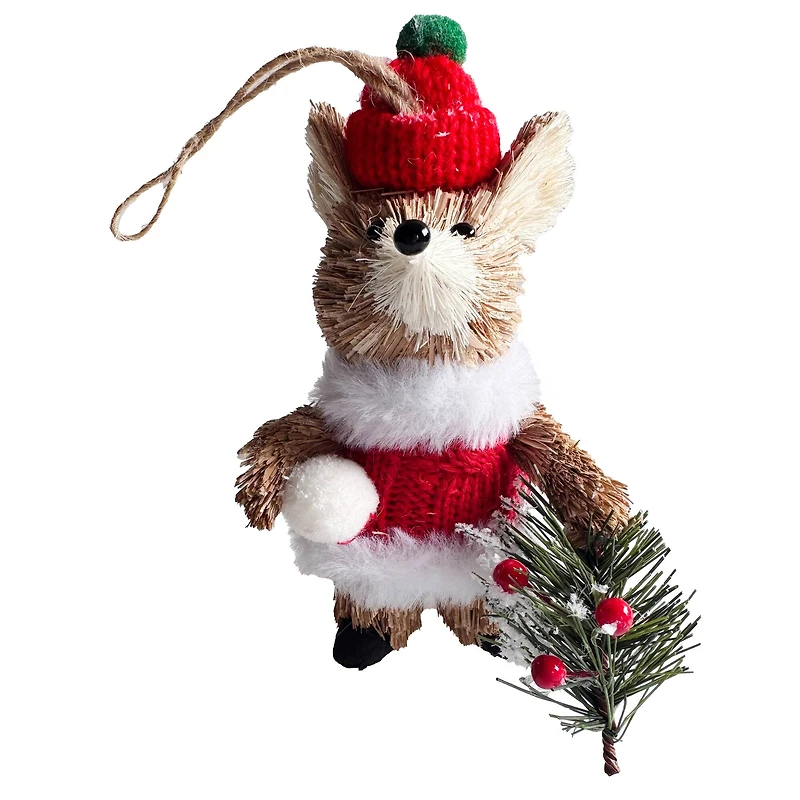 5.5" Sisal Mouse Natural Ornament by Ashland®