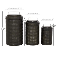 Black Metal Farmhouse Canister Set