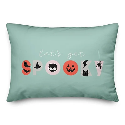 Spooky Type Throw Pillow