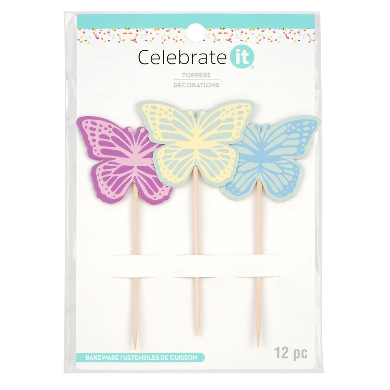 Butterfly Cupcake Toppers, 12ct. by Celebrate It®