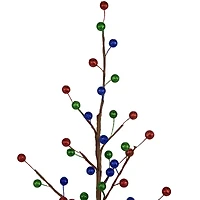 2ft. Unlit Glittered Ball Ornament Artificial Christmas Tree