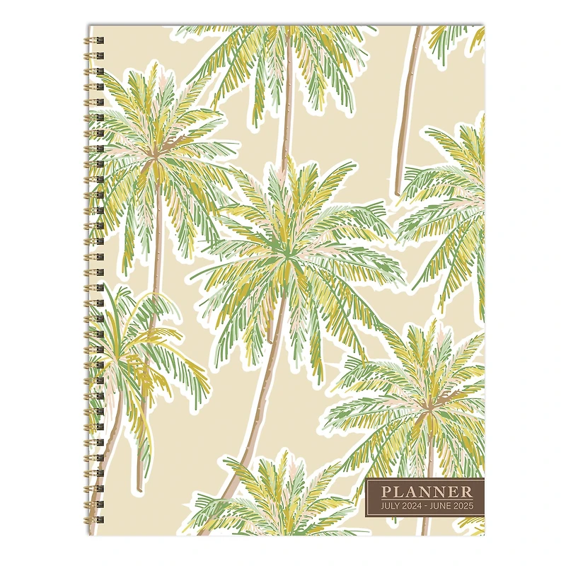 TF Publishing 2024 - 2025 Positano Palms Large Spiral Planner