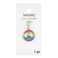 Rainbow Peace Sign Charm by Bead Landing™