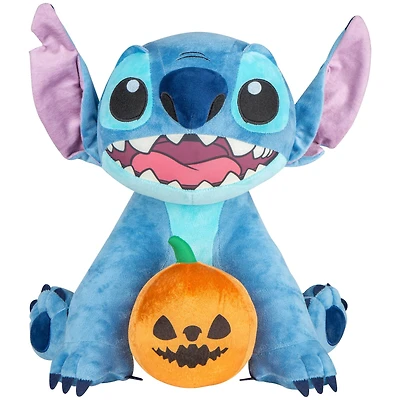 18" Stitch with Jack-O'-Lantern Halloween Greeter