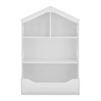 Delta Children Bianca White Playhouse Bookcase with Toy Storage