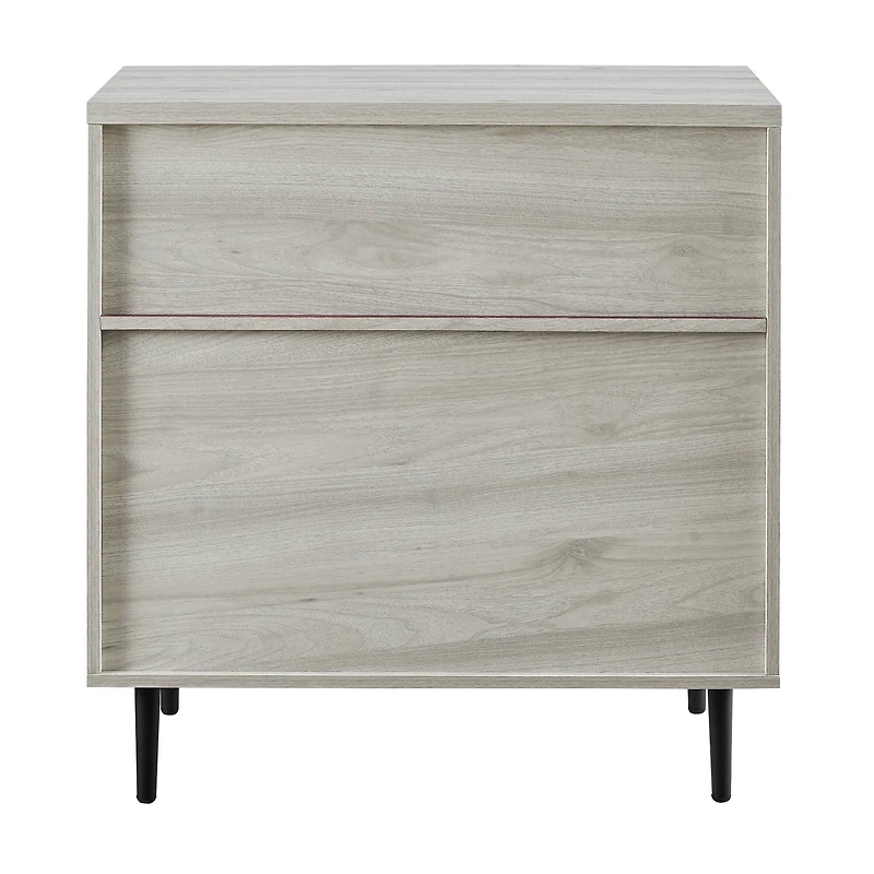 Walker Edison Birch/Magenta Interior Modern Accent Cabinet