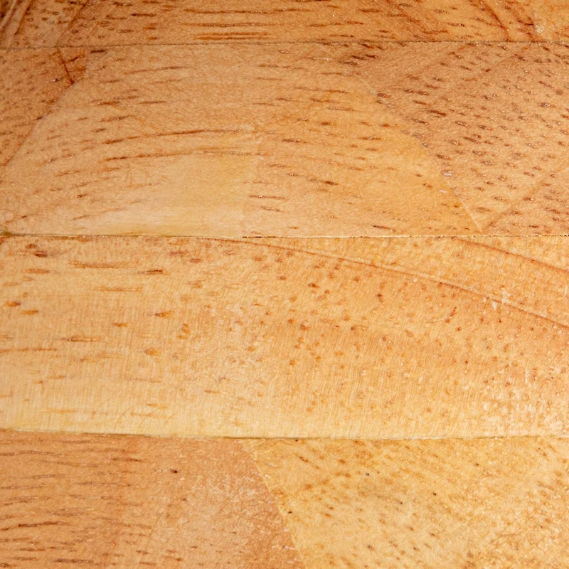 Hello Honey® 13.75" Acacia-Base White Stoneware Elegance Pedestal