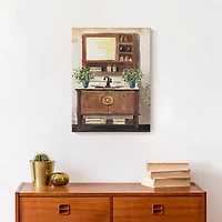 Farmhouse Bathroom 12" x 16" Canvas Wall Art