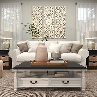 15" Pink Whitewashed Ribbed Terra Cotta Vase