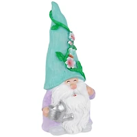 7.75" Happy Gardening Gnome with Watering Can Outdoor Garden Statue