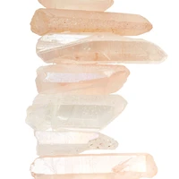 12 Pack: Rose Crystal Luster Stone Stick Beads by Bead Landing™