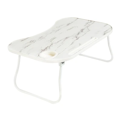Honey Can Do White Marble Collapsible Folding Lap Desk