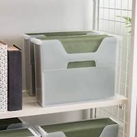 IRIS® Small Open Top Plastic File Box