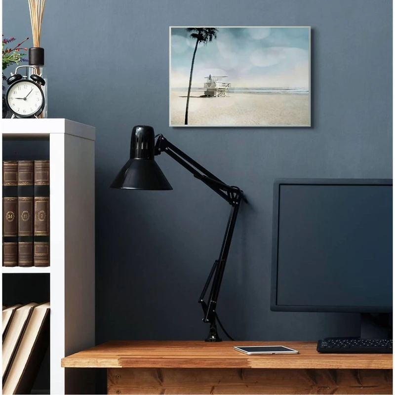 Stupell Industries Empty Beach Coast with Lifeguard Stand Wall Plaque