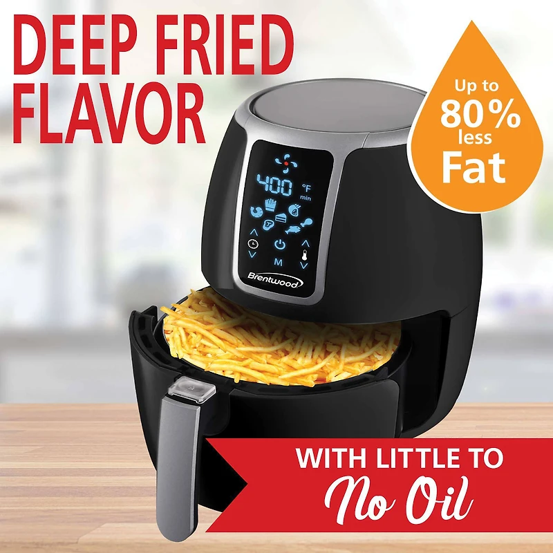 Brentwood 4-qt. 1400 Watt Electric Digital Air Fryer
