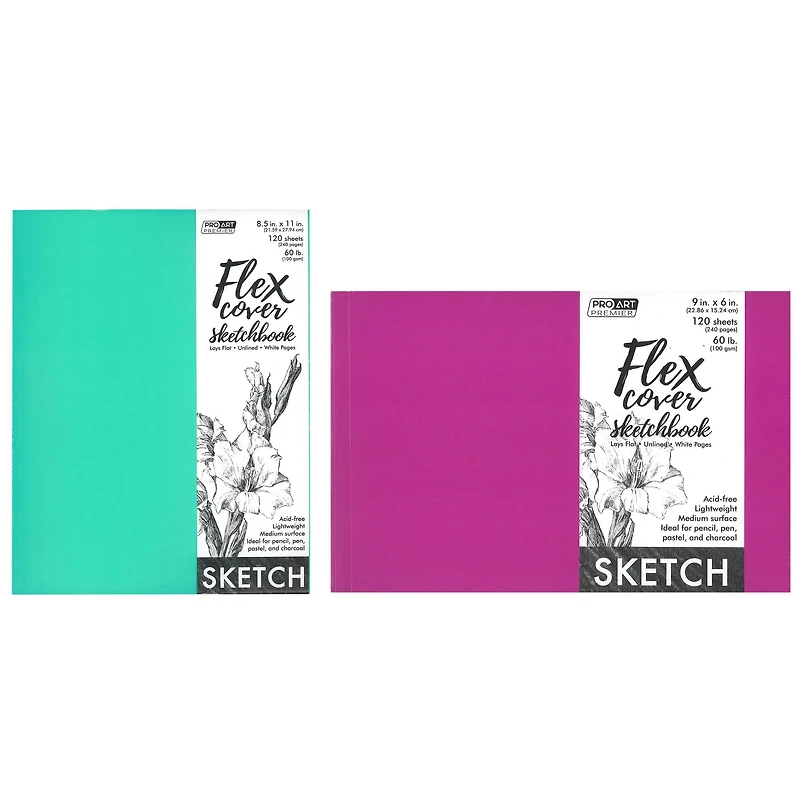 Pro Art® Premium Sketchbook with Flexible Cover, 9" x 6"