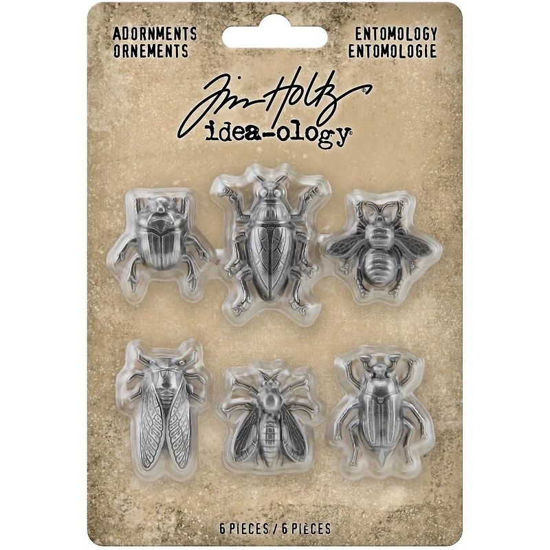 Idea-Ology Metal Adornments 5/Pkg-Entomology